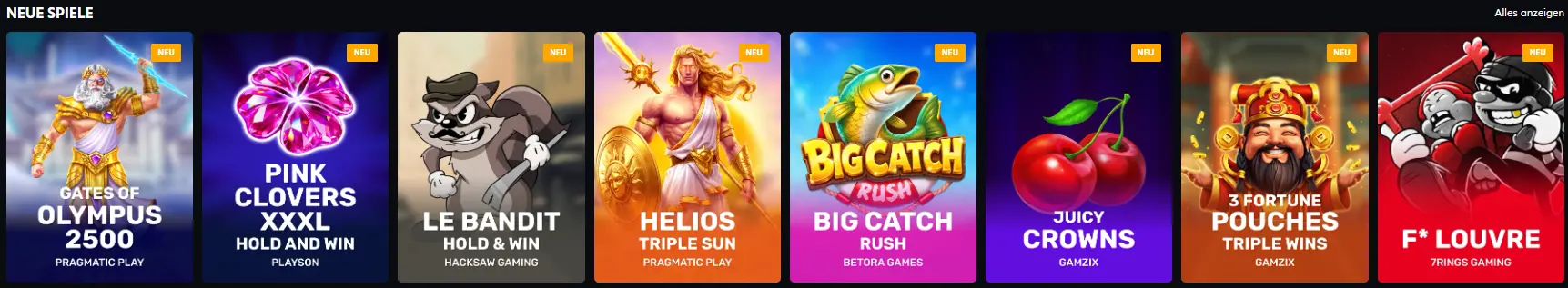 Neue Spielautomaten im NeoSpin Casino